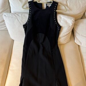 Witchery Black Sheath Mini Dress Halter Neckline